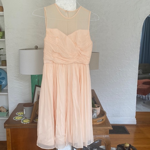 J. Crew Dresses & Skirts - J Crew Blush Bridesmaid or Wedding Guest Dress. Size 4